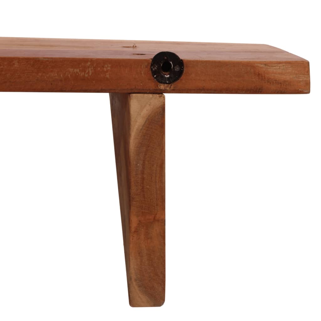 vidaXL Ράφια Τοίχου 2 τεμ. 110 x 20 x 18 εκ. από Μασίφ Ξύλο Ακακίας