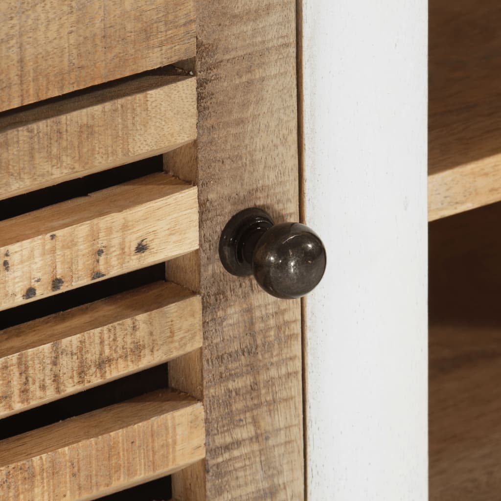 vidaXL Έπιπλο Τηλεόρασης 110 x 30 x 40 εκ. από Μασίφ Ξύλο Μάνγκο