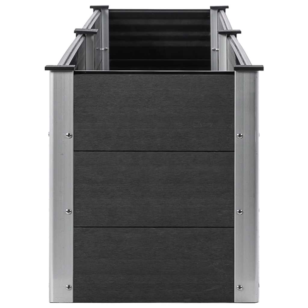 vidaXL Ζαρντινιέρα Υπερυψωμένη Γκρι 200 x 50 x 54 εκ. από WPC
