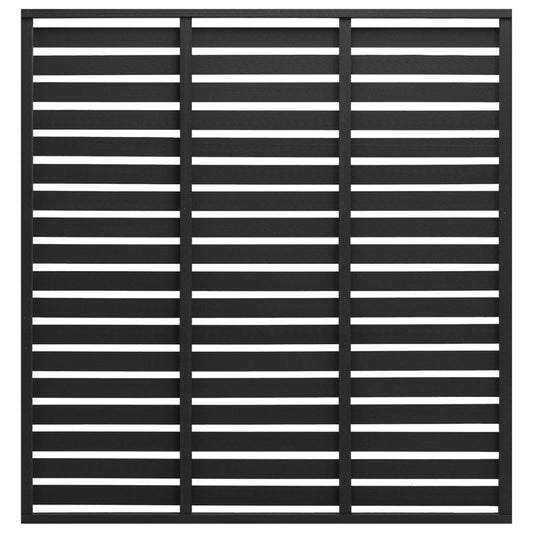 vidaXL Πάνελ Περίφραξης Μαύρο 180 x 180 εκ. από WPC