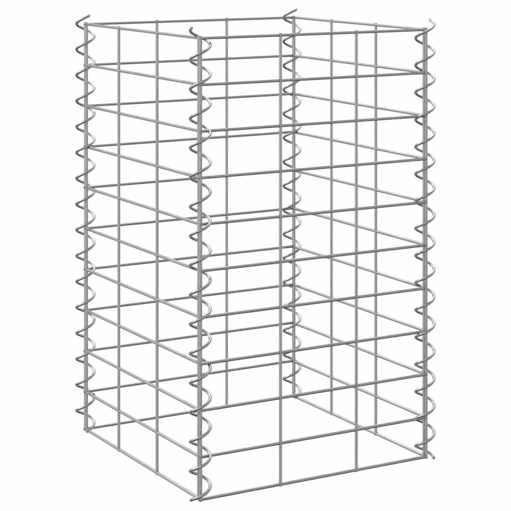 vidaXL Συρματοκιβώτια-Γλάστρες Υπερυψ. 3 τεμ. 30x30x50εκ. Σιδερένιες