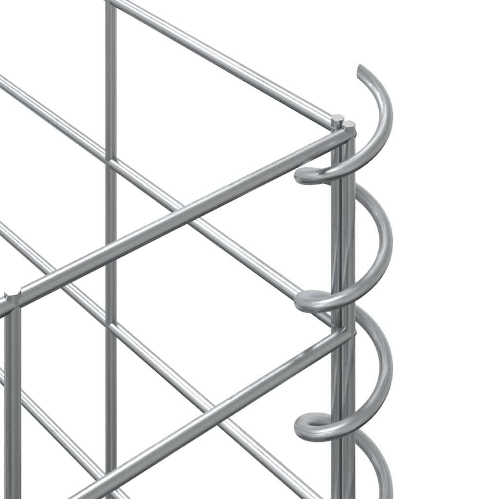 vidaXL Συρματοκιβώτια-Γλάστρες Υπερυψ. 3 τεμ. 30x30x50εκ. Σιδερένιες