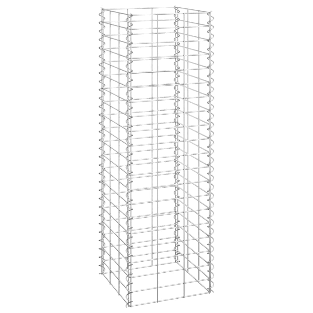 vidaXL Συρματοκιβώτια-Γλάστρες Υπερυψ. 3 τεμ. 30x30x100εκ. Σιδερένιες