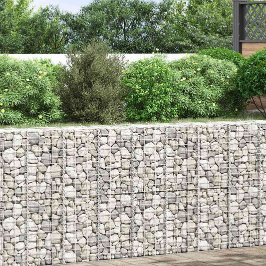 vidaXL Συρματοκιβώτια-Γλάστρες Υπερυψ. 3 τεμ. 30x30x100εκ. Σιδερένιες