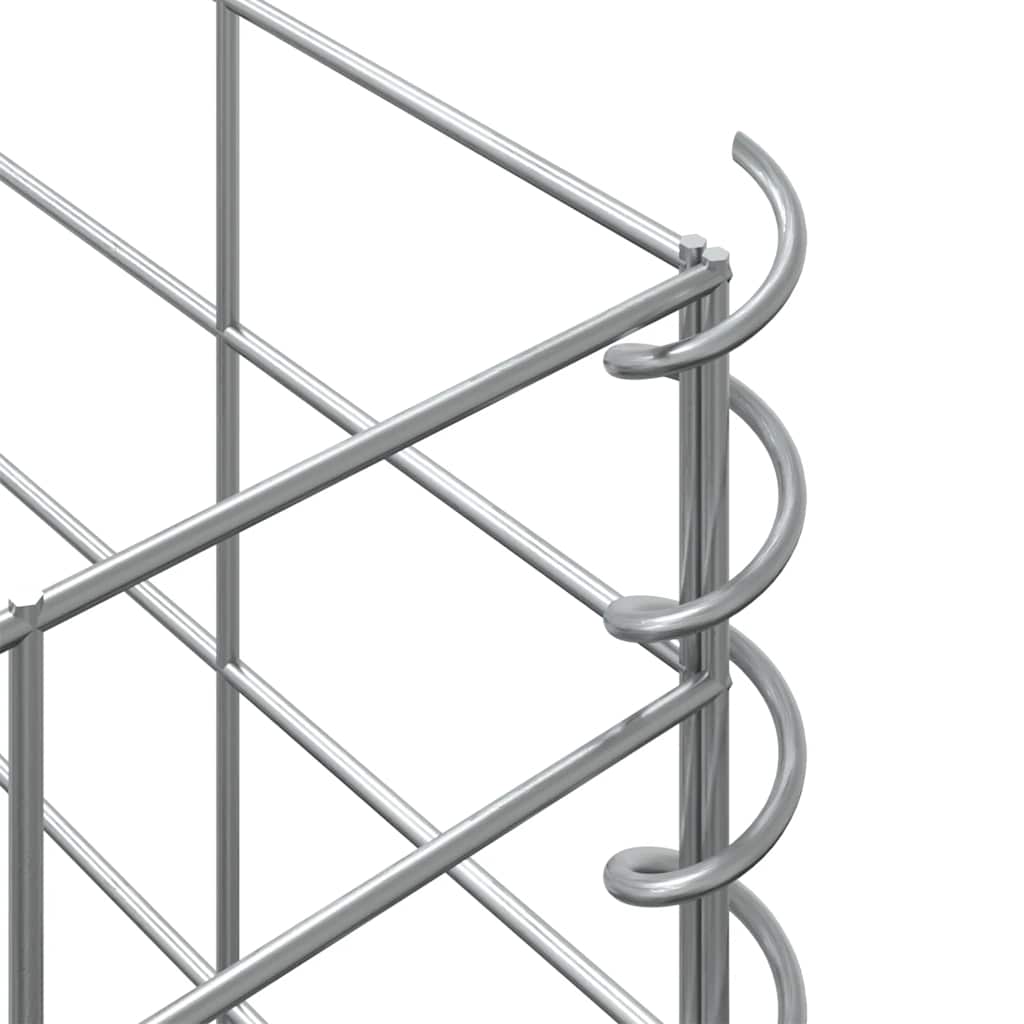 vidaXL Συρματοκιβώτια-Γλάστρες Υπερυψ. 3 τεμ. 30x30x100εκ. Σιδερένιες