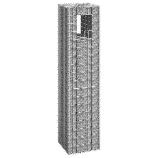 vidaXL Συρματοκιβώτιο Στύλος 40 x 40 x 180 εκ. Σιδερένιο