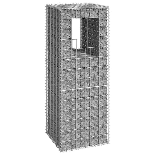 vidaXL Συρματοκιβώτιο Στύλος 50 x 50 x 140 εκ. Σιδερένιο