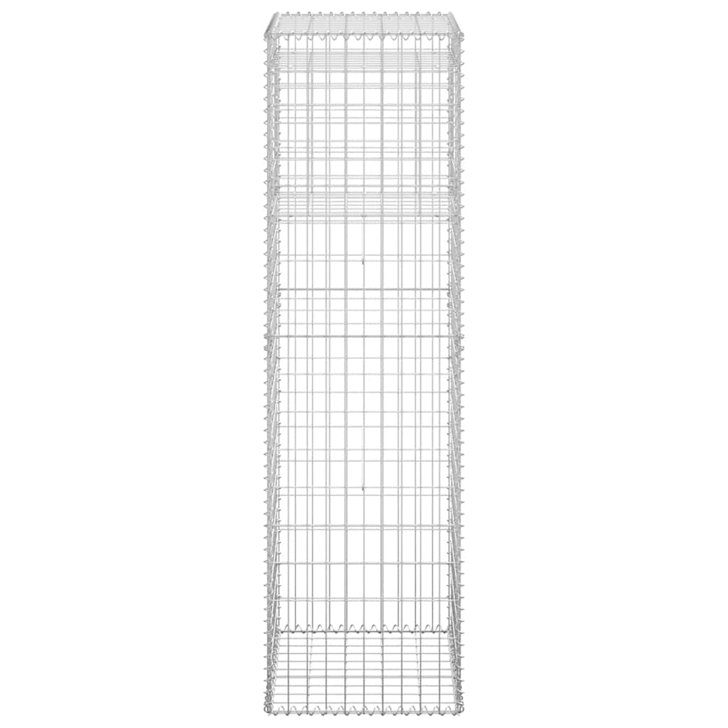 vidaXL  Συρματοκιβώτιο Στύλος 50 x 50 x 180 εκ. Σιδερένιο