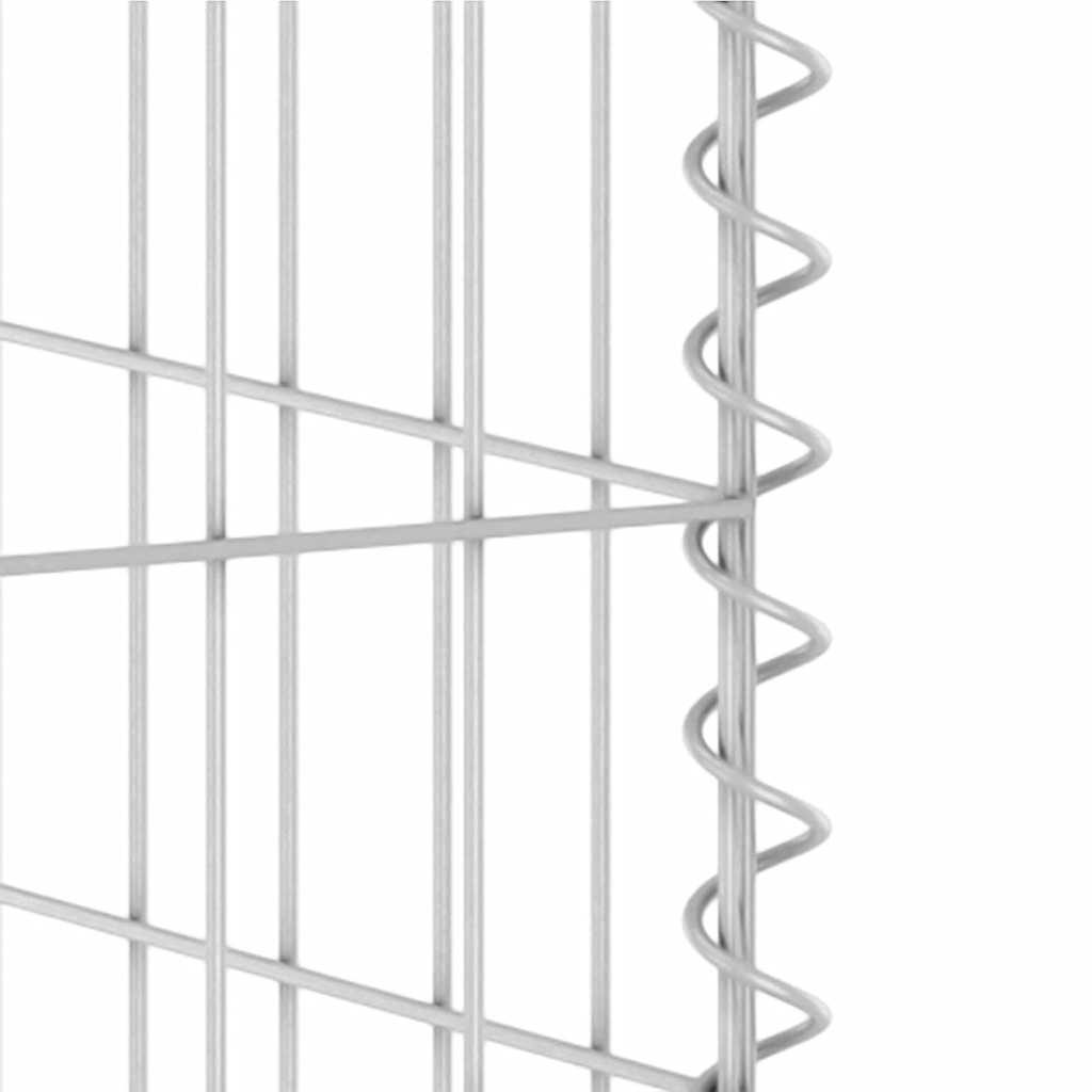 vidaXL Συρματοκιβώτιο Τοίχος για Κάδους 325x100x110 εκ Γαλβαν. Χάλυβας