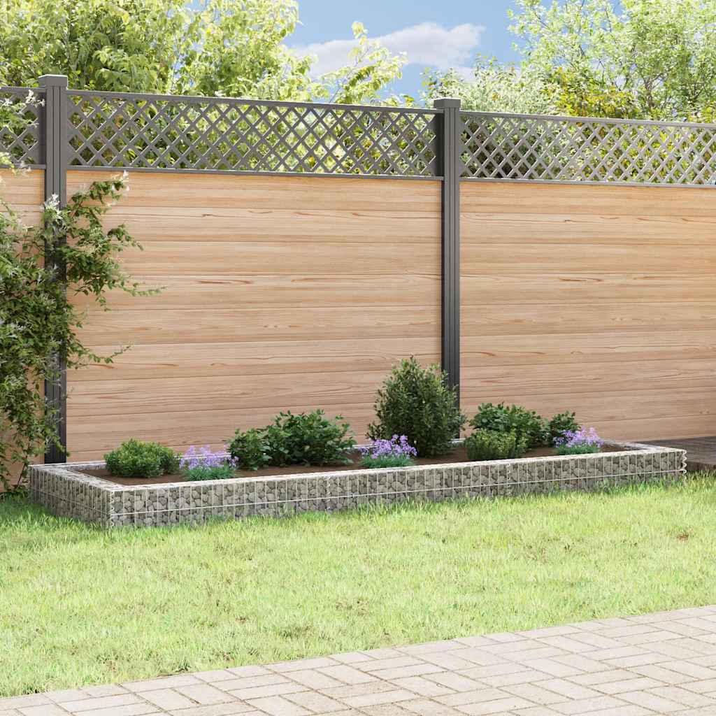 vidaXL Συρματοκιβώτιο-Γλάστρα Υπερυψωμένη 300x100x20 εκ. Γαλβ. Χάλυβας