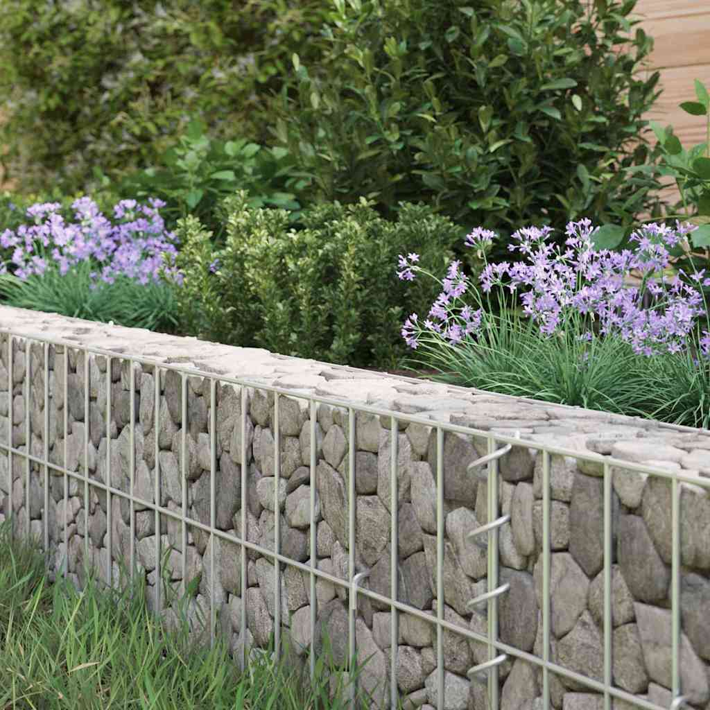 vidaXL Συρματοκιβώτιο-Γλάστρα Υπερυψωμένη 300x100x20 εκ. Γαλβ. Χάλυβας