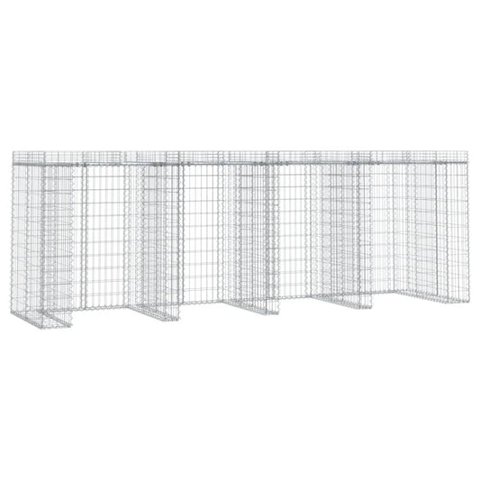 vidaXL Συρματοκιβώτιο Τοίχου Κάδου Απορ. 350x91x120 εκ Γαλβαν. Σίδηρος