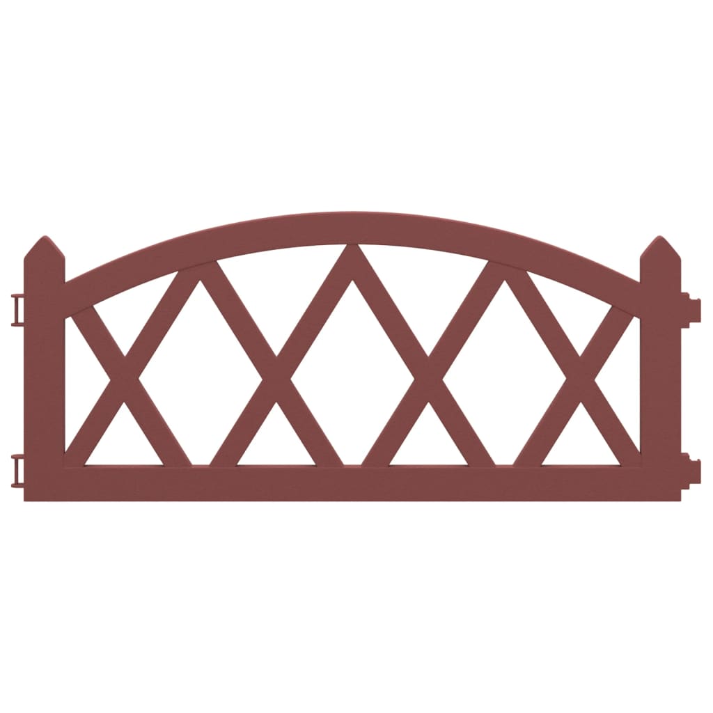 vidaXL Μπορντούρες Γκαζόν 17 τεμ. Κόκκινες 10 μ. από Πολυπροπυλένιο