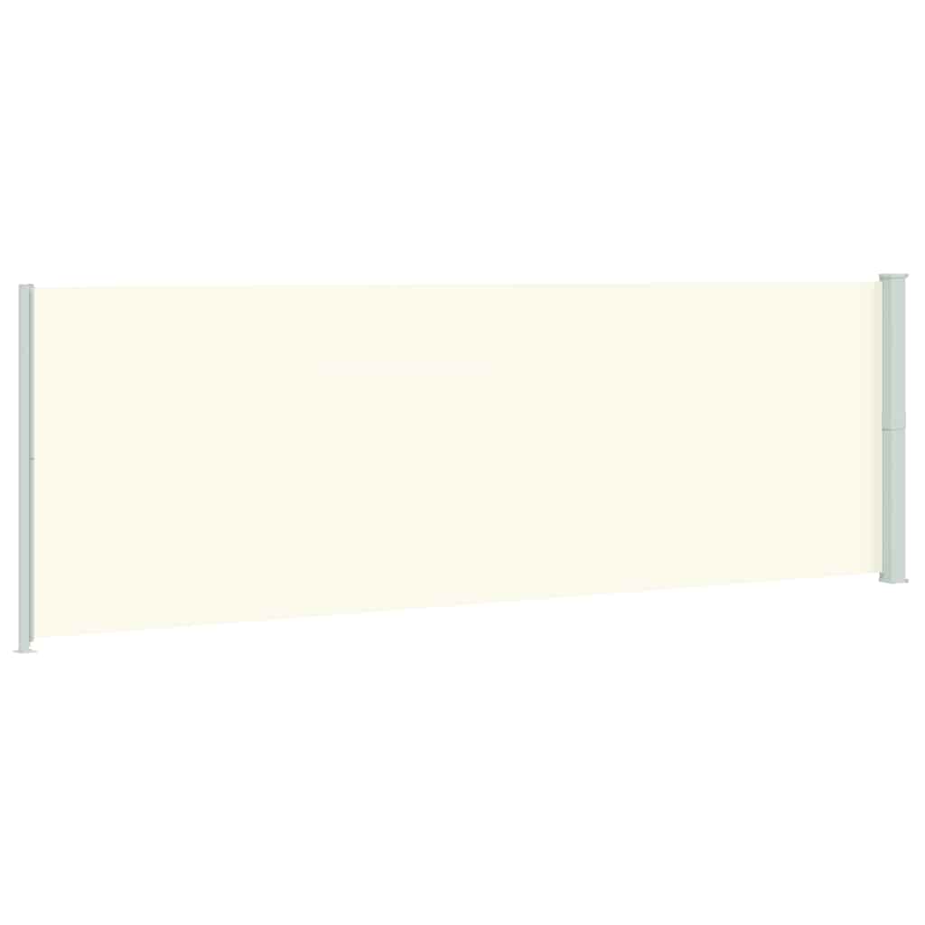 vidaXL Σκίαστρο Πλαϊνό Συρόμενο Βεράντας Κρεμ 200 x 600 εκ.