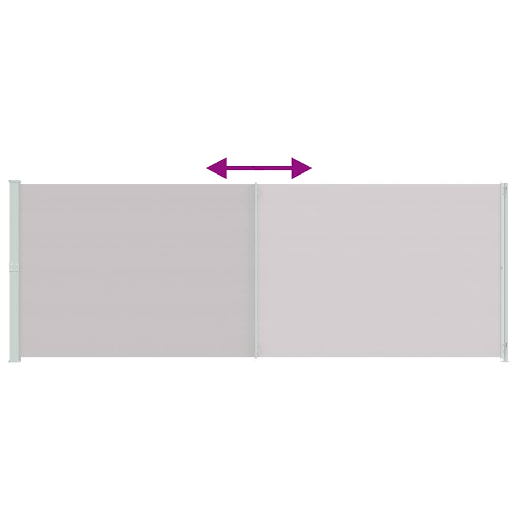 vidaXL Σκίαστρο Πλαϊνό Συρόμενο Βεράντας Γκρι 220 x 600 εκ.