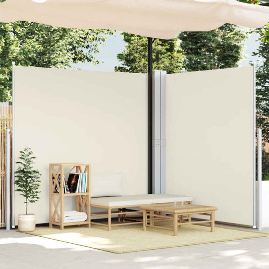 vidaXL Σκίαστρο Πλαϊνό Συρόμενο Κρεμ 200 x 600 εκ.