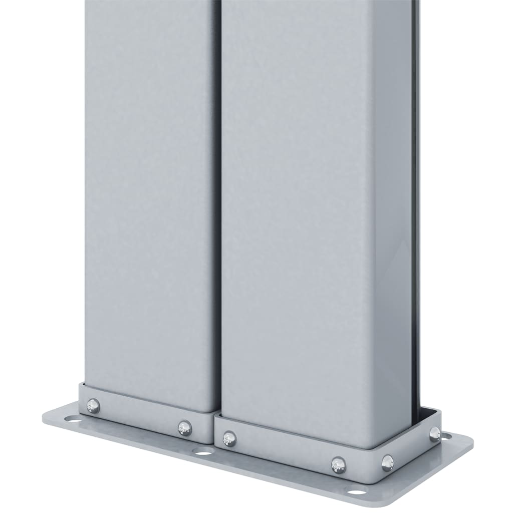 vidaXL Διαχωριστικό Βεράντας Συρόμενο Κόκκινο 160 x 1000 εκ.