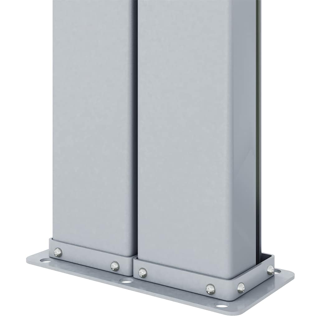 vidaXL Διαχωριστικό Βεράντας Συρόμενο Κόκκινο 117 x 1200 εκ.