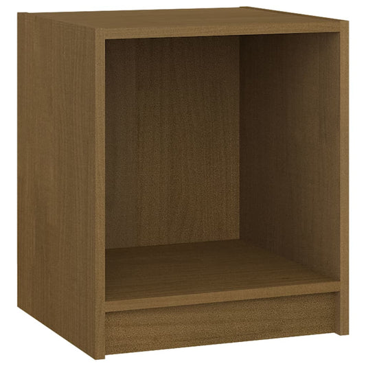 vidaXL Κομοδίνο Καφέ Μελί 35,5 x 33,5 x 41,5 εκ. από Μασίφ Ξύλο Πεύκου