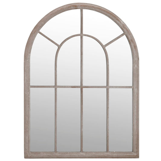 vidaXL Καθρέφτης για Εσ. Χώρους Λευκό της Άμμου 60x45 εκ. από Σίδερο