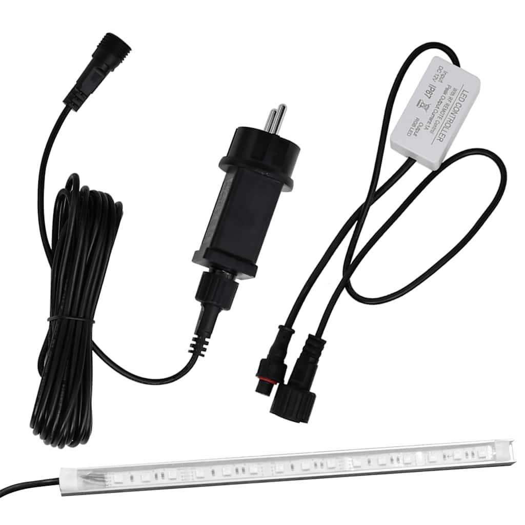 vidaXL Σιντριβάνι Πισίνας με RGB LED 50 εκ. Ακρυλικό