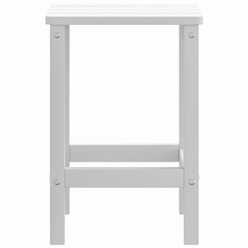vidaXL Τραπέζι Κήπου Adirondack Λευκό 38 x 38 x 46 εκ. από HDPE
