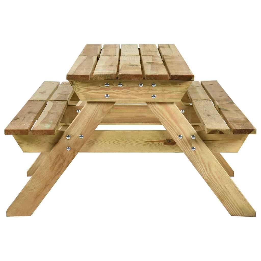 vidaXL Τραπέζι Πικ-νικ με Παγκάκια 220x122x72 εκ. Εμποτ. Ξύλο Πεύκου