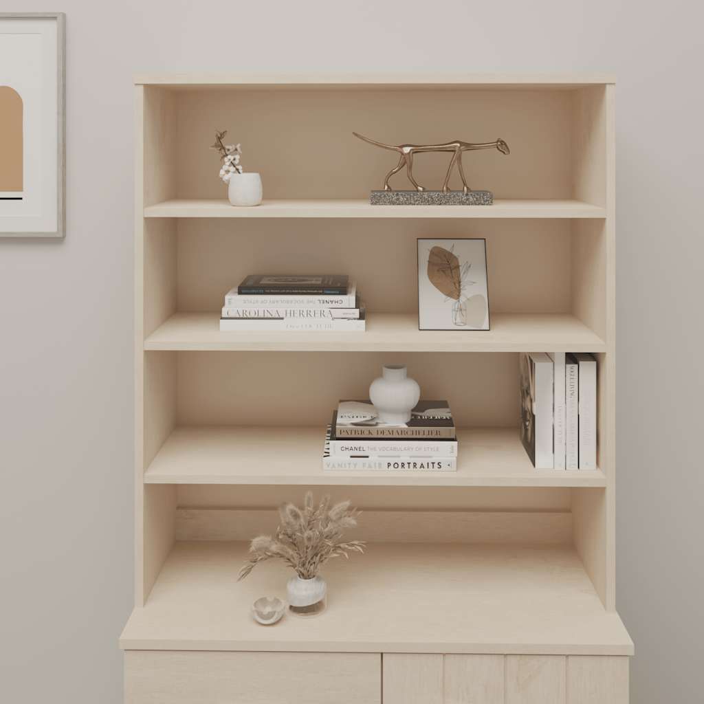 vidaXL Πάνω Μέρος για Ντουλάπι HAMAR Μελί 90x30x100εκ. Ξύλο Πεύκου