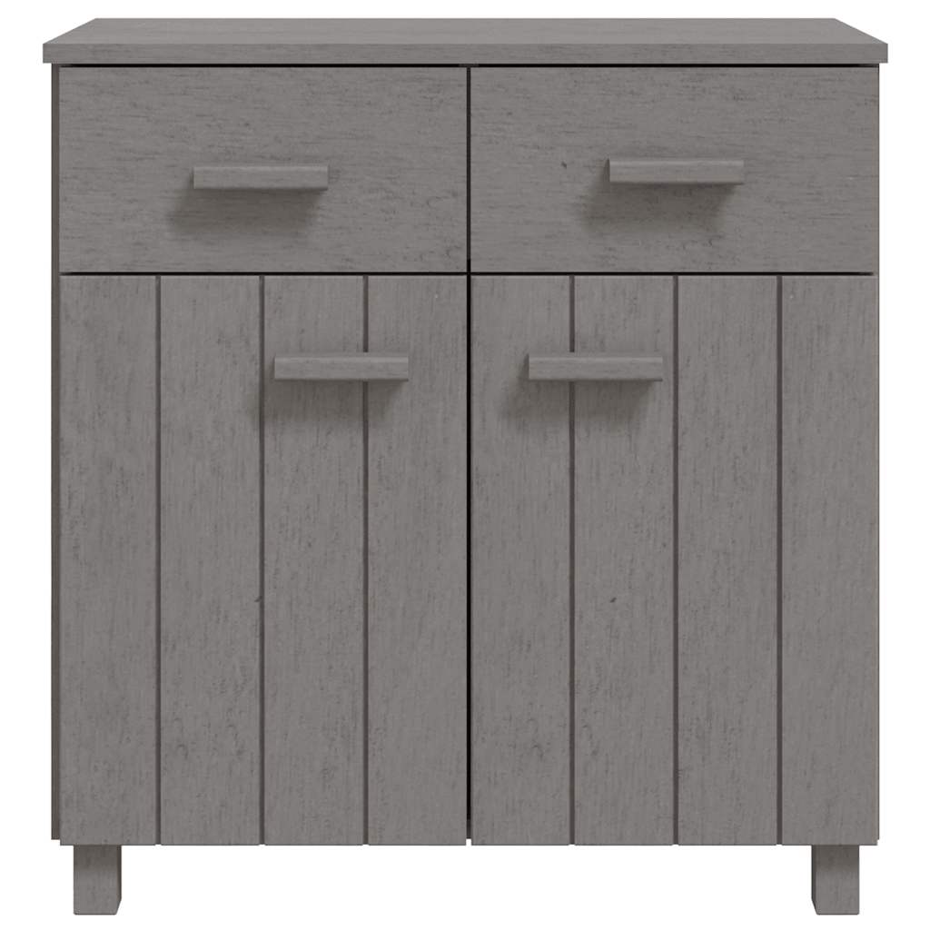 vidaXL Ντουλάπι Αποθήκευσης Ανοιχτό Γκρι 79x40x80 εκ Μασίφ Ξύλο Πεύκου