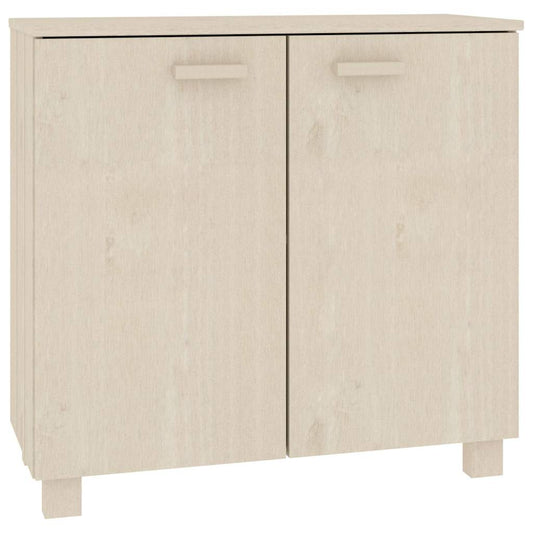 vidaXL Ντουλάπι HAMAR Καφέ Μελί 85 x 35 x 80 εκ. Μασίφ Ξύλο Πεύκου