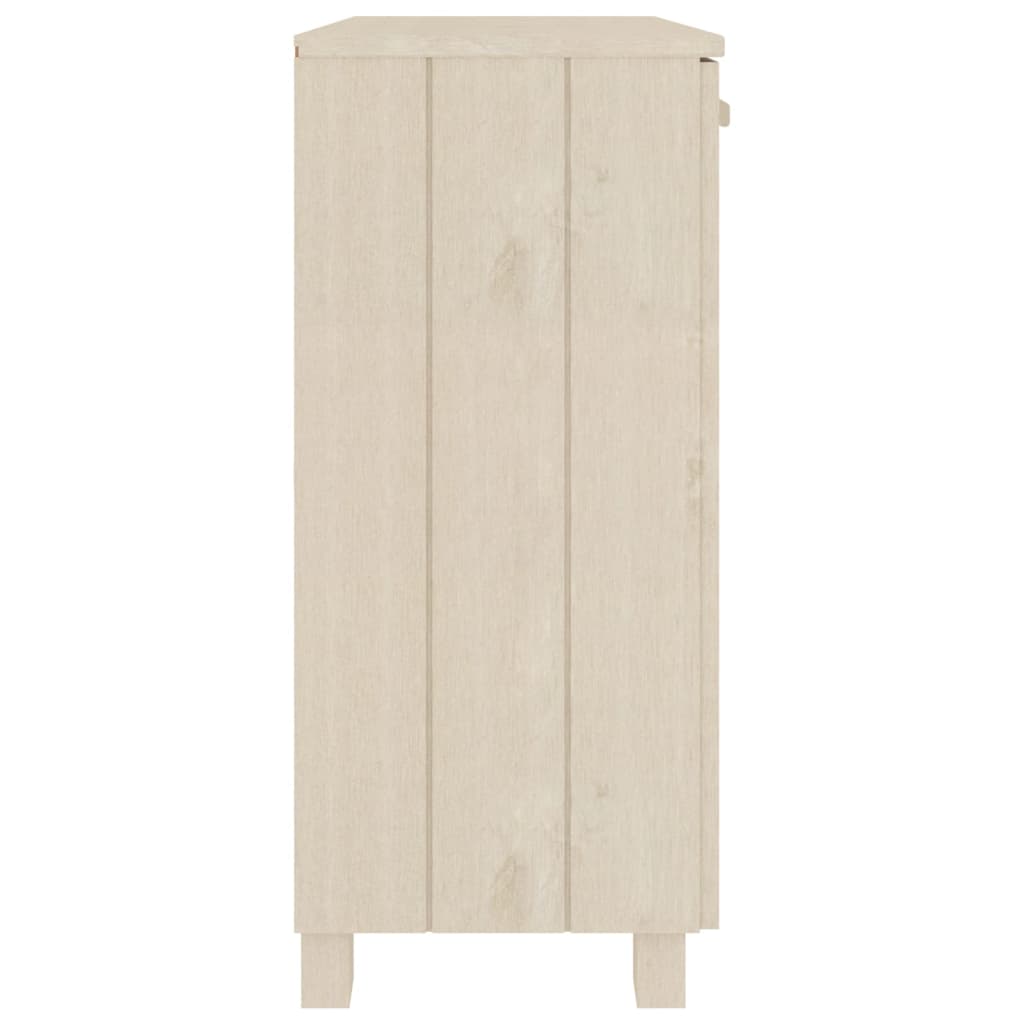 vidaXL Ντουλάπι HAMAR Καφέ Μελί 85 x 35 x 80 εκ. Μασίφ Ξύλο Πεύκου