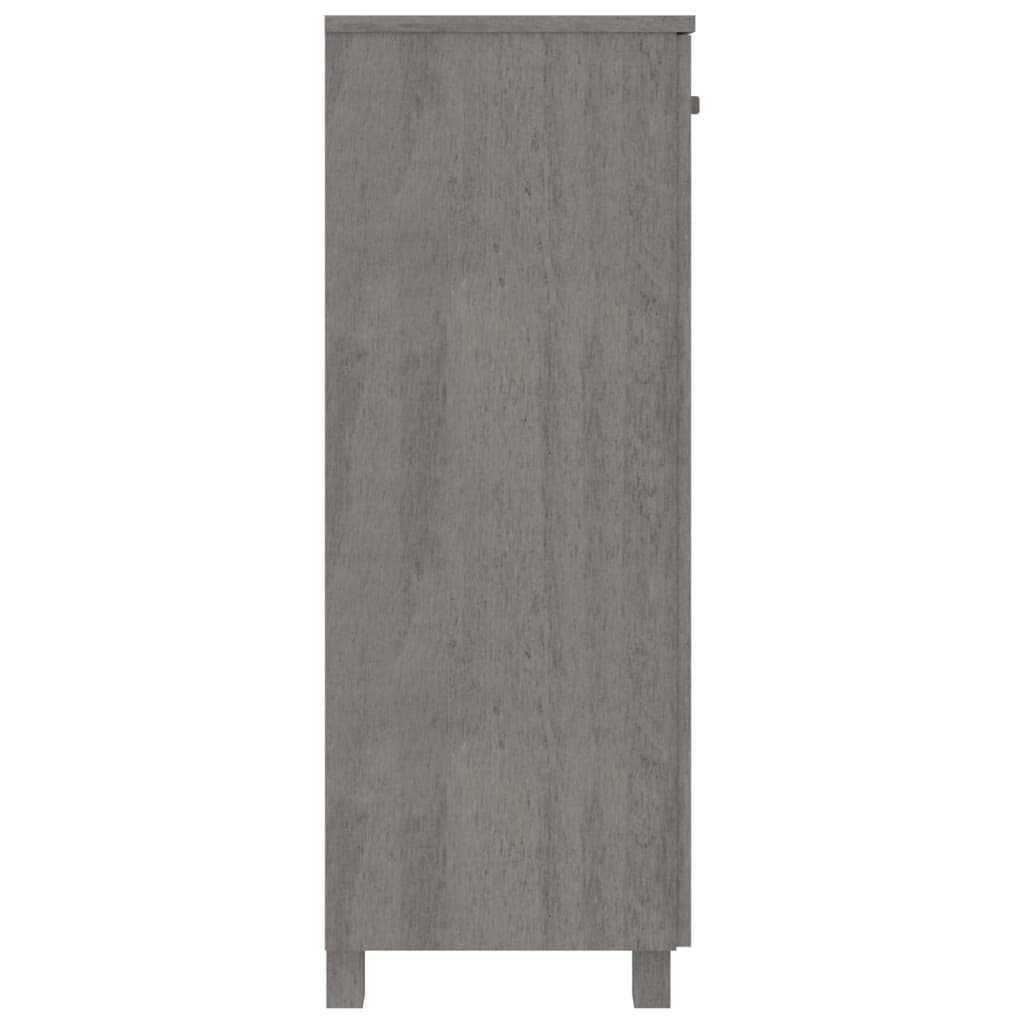 vidaXL Παπουτσοθήκη HAMAR Αν. Γκρι 85x40x108 εκ. Μασίφ Ξύλο Πεύκου