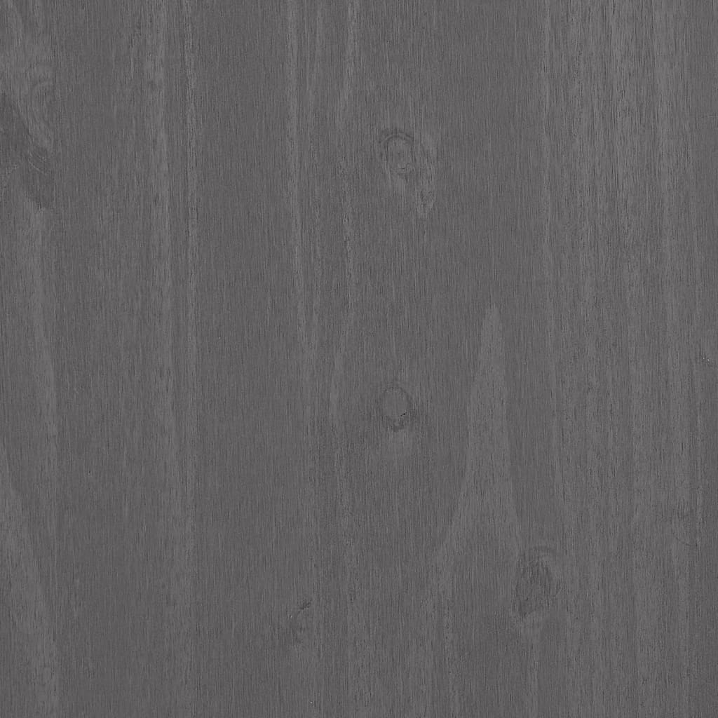 vidaXL Παπουτσοθήκη HAMAR Αν. Γκρι 85x40x108 εκ. Μασίφ Ξύλο Πεύκου