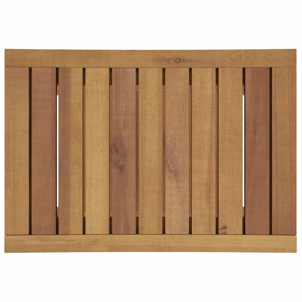 vidaXL Τραπέζι Βοηθητικό Μπάνιου 50 x 35 x 45 εκ. από Μασίφ Ξύλο Teak
