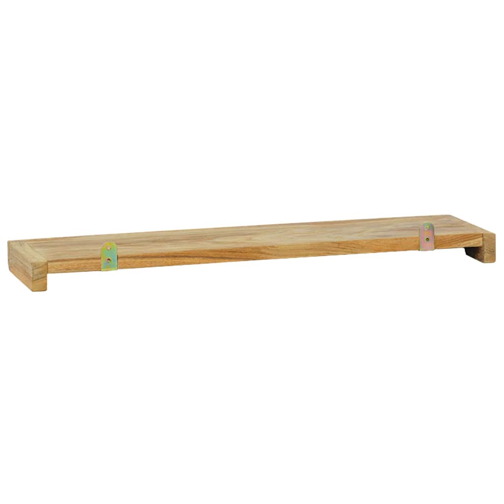 vidaXL Ράφια Τοίχου 2 τεμ. 60 x 15 x 4 εκ. από Μασίφ Ξύλο Teak