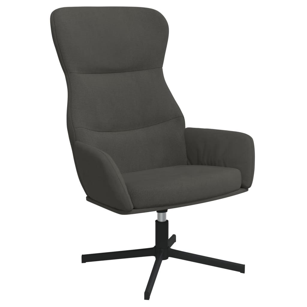 vidaXL Πολυθρόνα Relax Σκούρο Γκρι Βελούδινη