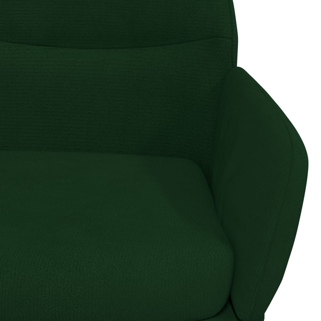 vidaXL Πολυθρόνα Relax Σκούρο Πράσινο Βελούδινη