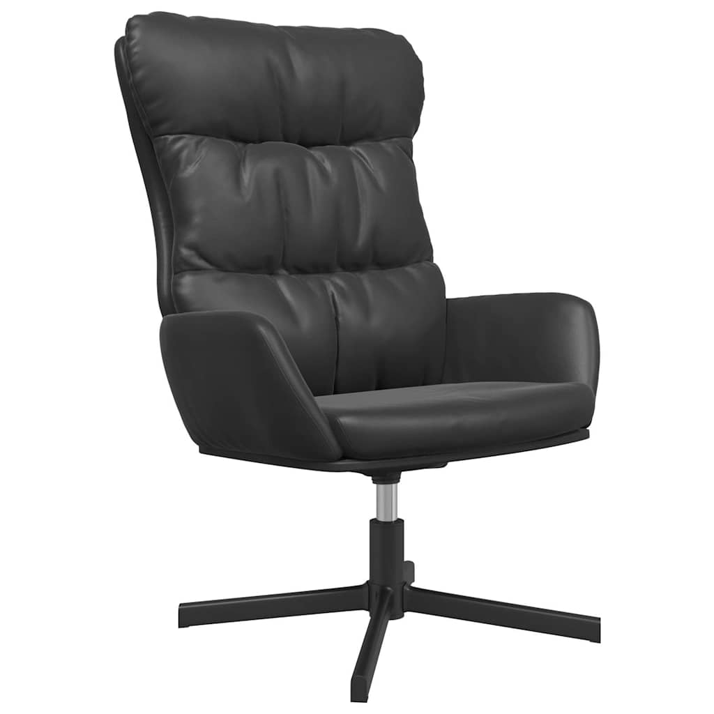 vidaXL Πολυθρόνα Relax Μαύρη από Συνθετικό Δέρμα