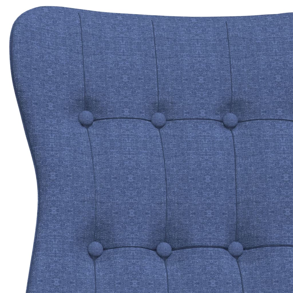 vidaXL Πολυθρόνα Relax Μπλε Υφασμάτινη