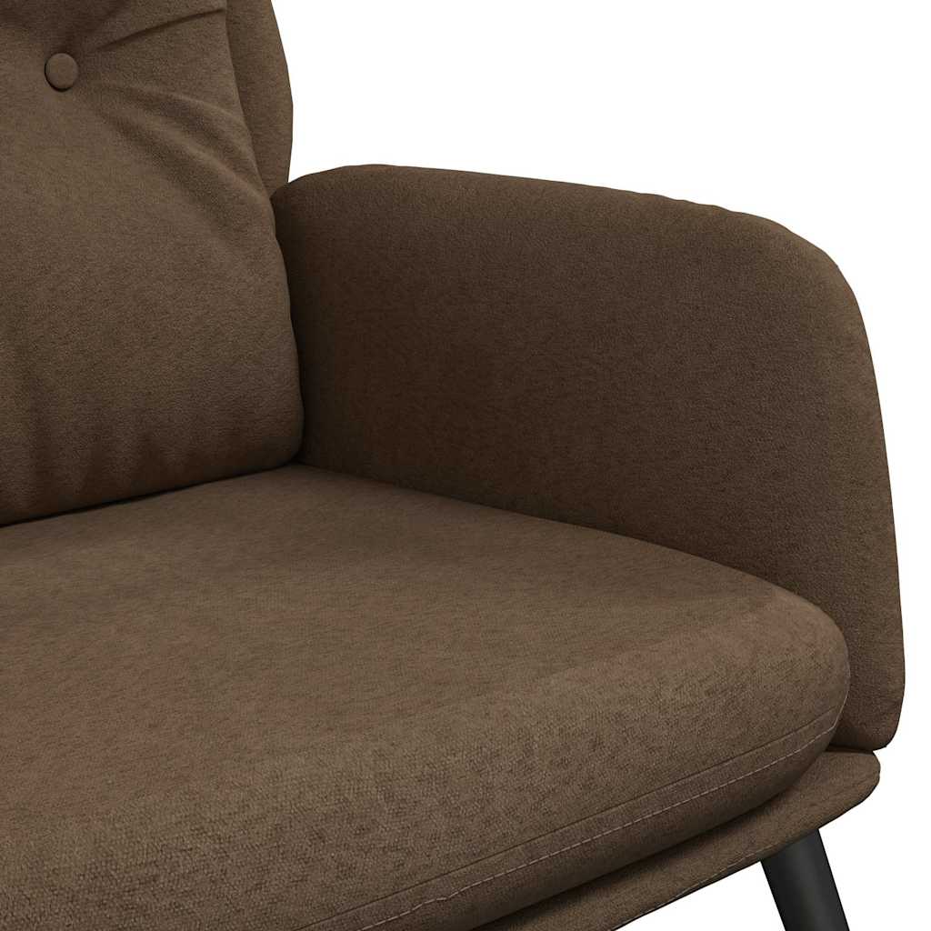 vidaXL Πολυθρόνα Relax Καφέ από Συνθετικό Καστόρι