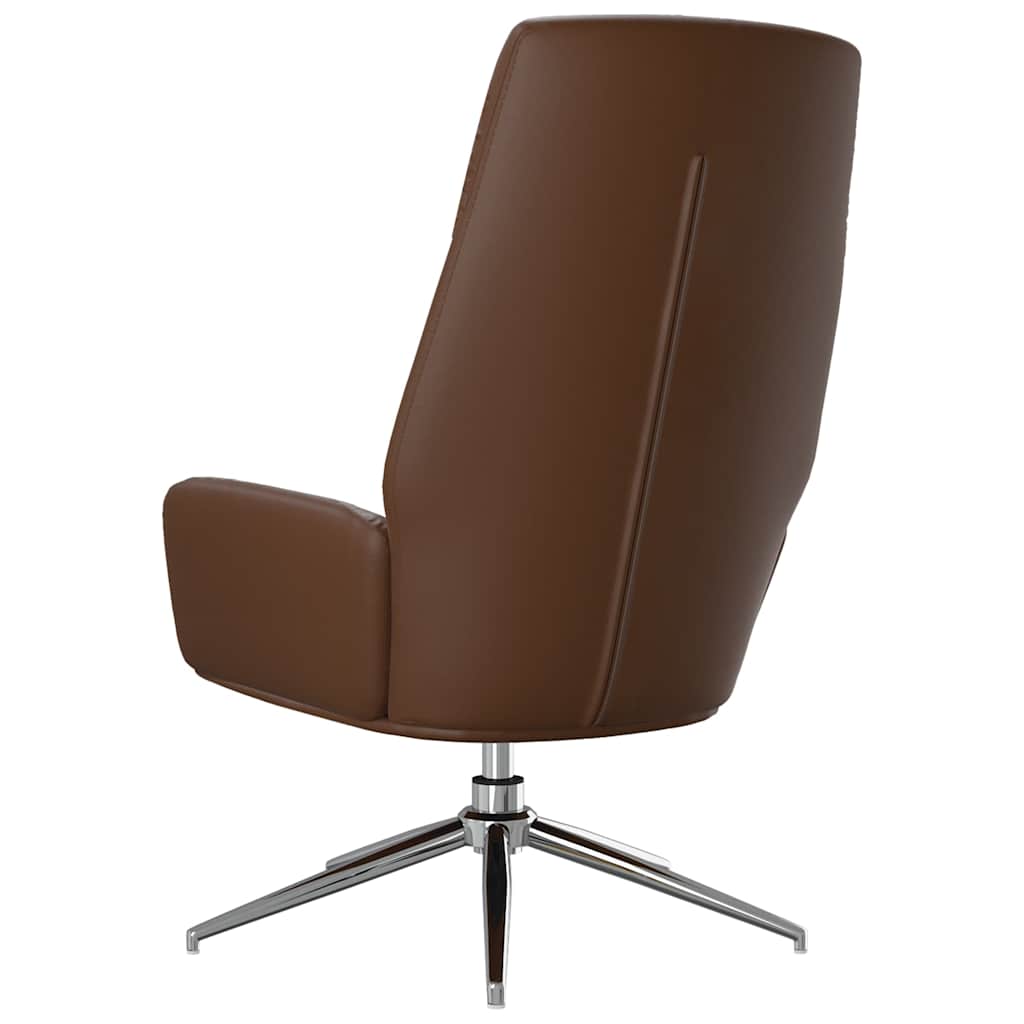 vidaXL Πολυθρόνα Relax Καφέ από Γνήσιο Δέρμα