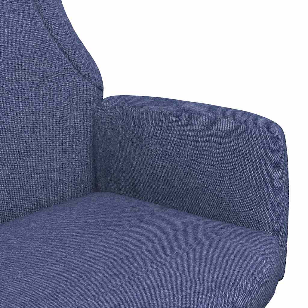 vidaXL Πολυθρόνα Relax Μπλε Υφασμάτινη
