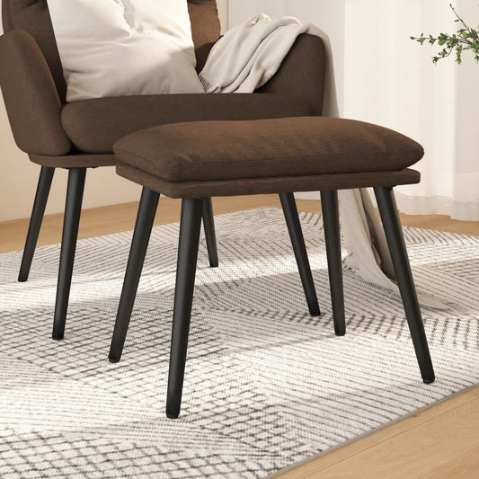 vidaXL Υποπόδιο Καφέ 45 x 29,5 x 35 εκ. Υφασμάτινο