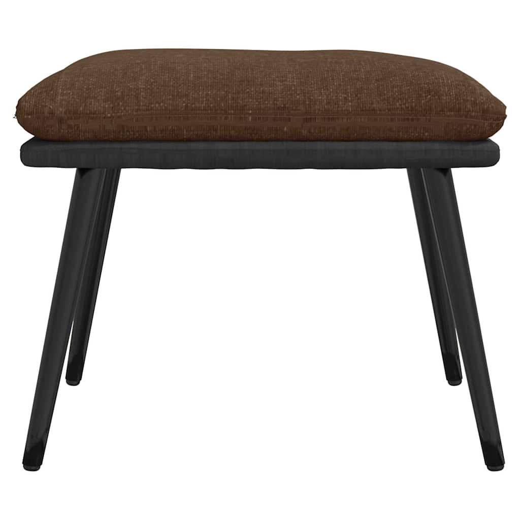 vidaXL Υποπόδιο Καφέ 45x29,5x35 εκ. Ύφασμα & Συνθετικό Δέρμα