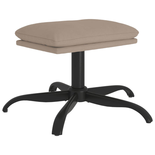 vidaXL Υποπόδιο Ανοιχτό Γκρι 60x60x36 εκ. από Ύφασμα Μικροϊνών