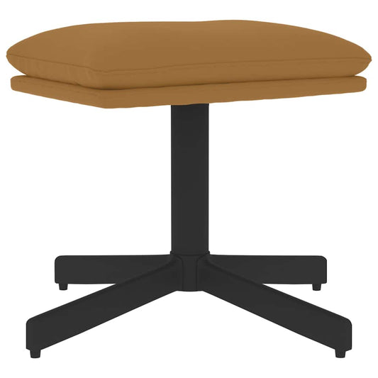 vidaXL Υποπόδιο Καφέ 60x60x36 εκ. Βελούδινο