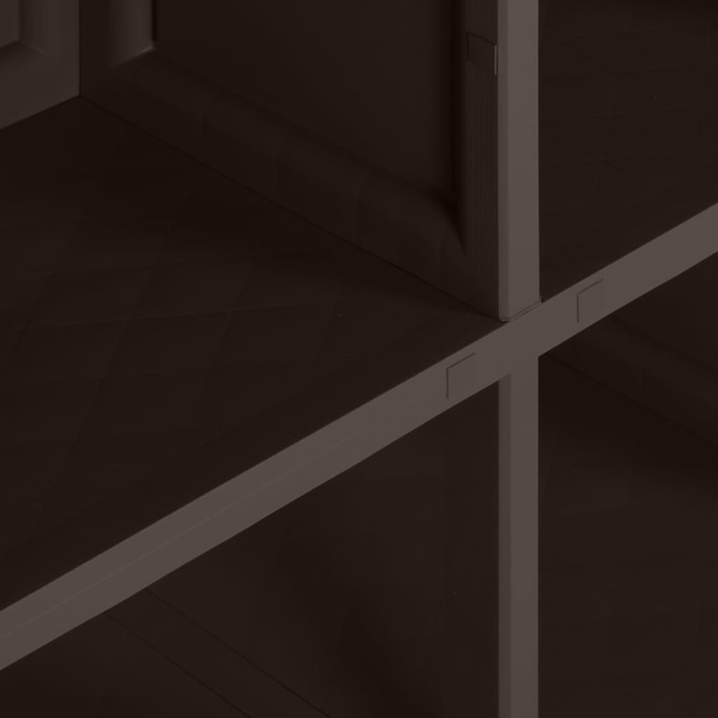 vidaXL Πλαστικό Ντουλάπι Καφέ 79 x 43 x 125 εκ. με Σχέδιο Ξύλου