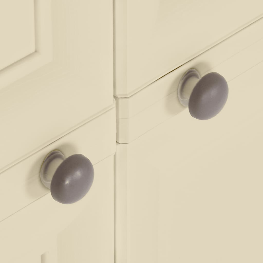 vidaXL Πλαστικό Ντουλάπι Angora Λευκό 79 x 43 x 85,5εκ με Σχέδιο Ξύλου