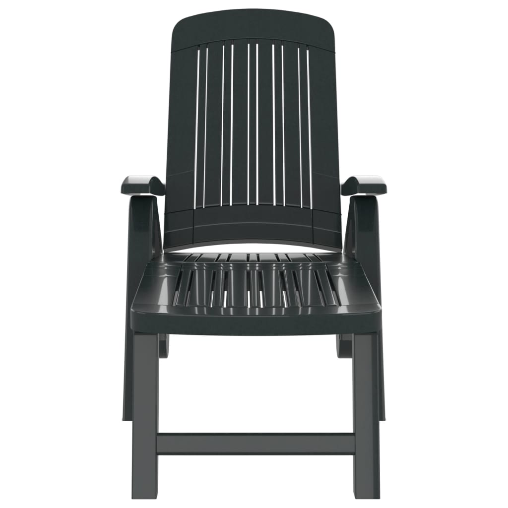 vidaXL Ξαπλώστρα Πτυσσόμενη Πράσινη από Πολυπροπυλένιο