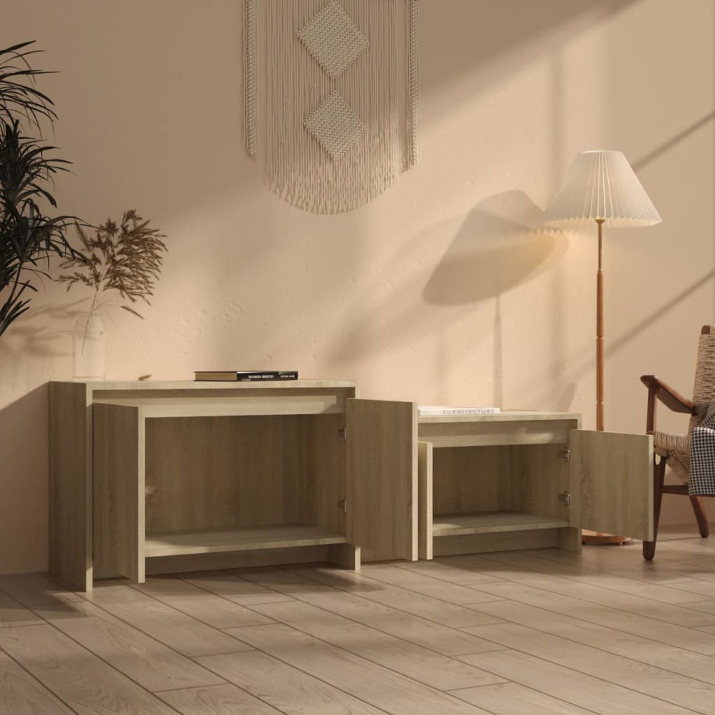 vidaXL Έπιπλο Τηλεόρασης Sonoma Δρυς 146,5x35x50 εκ. Επεξεργ. Ξύλο